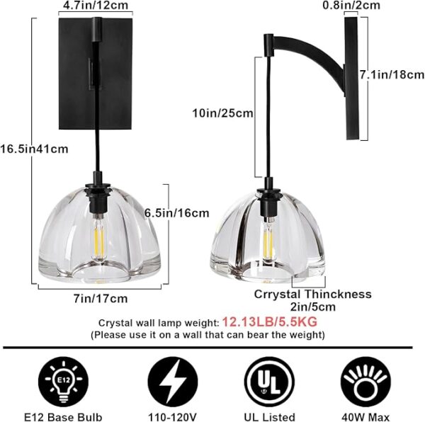 Black Wall Lamp - Image 5